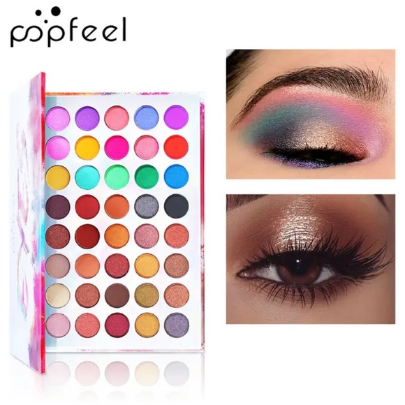 Popfeel EYES Eyeshadow Palette 40 Vibrant Color Sealed In Plastic New In Box NIB - Picture 6 of 16
